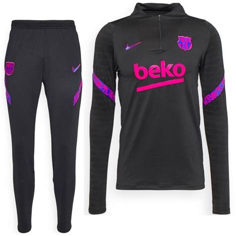 nike fc barcelona strike drill trainingspak 2021-2022 zwart roze|FC Barcelona trainingspak.